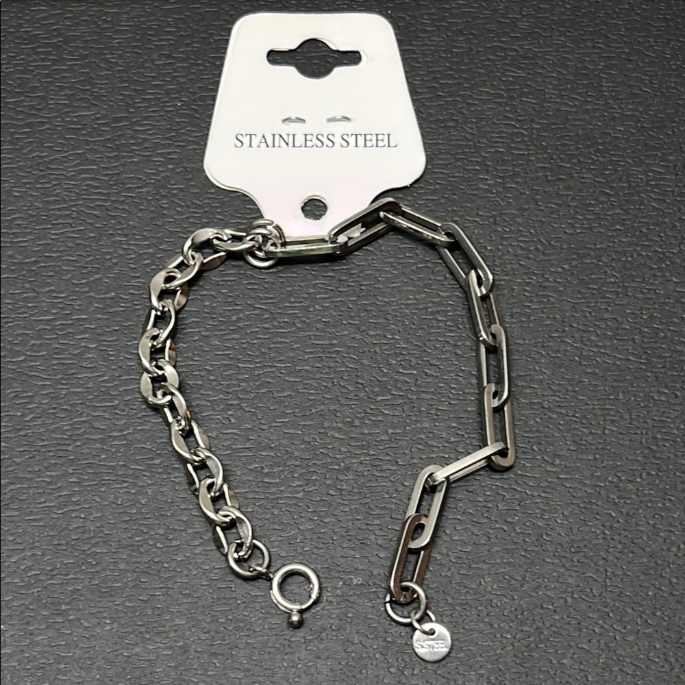 STAINLESS STEEL MENS BRACELET NWT - Picture 2 of 7